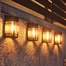 Carregar imagem no visualizador da galeria, LED Solar Outdoor Wall Light for Patio, Balcony & Garden