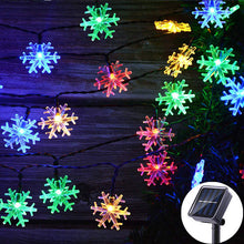 Load image into Gallery viewer, Decorative Snowflake Solar String Lights for Yard and Christmas