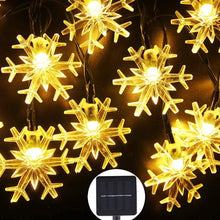 Load image into Gallery viewer, Decorative Snowflake Solar String Lights for Yard and Christmas