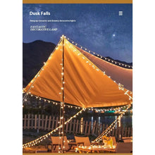 Carregar imagem no visualizador da galeria, LED String Lights for Outdoor Camping Ambience and Cozy Atmosphere