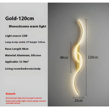 Carregar imagem no visualizador da galeria, LED Wall Lamp - Modern Minimalist Strip Light for Bedroom & Living Room