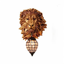Carregar imagem no visualizador da galeria, Lion Head Wall Lamp