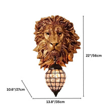 Carregar imagem no visualizador da galeria, Lion Head Wall Lamp