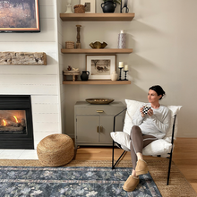 Carregar imagem no visualizador da galeria, Modern Lounge Chair with Removable Cushion