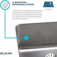 Load image into Gallery viewer, Elkay Lustertone 20-1/2" Undermount Single Basin Stainless Steel Kitchen Sink with Basket Strainer Model:ELUH1814PD