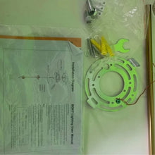 Carregar imagem no visualizador da galeria, BOKT Mid Century Modern Kitchen Pendant Light 2-Lights Chandeliers Lighting Fixture, Golden with White Frosted Glass Globe Lampshade