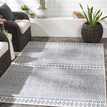 Load image into Gallery viewer, Madras Light Blue Green All Over Performance Area Rug