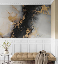 Carregar imagem no visualizador da galeria, Marble Design Alcohol Ink Abstract Pattern Wallpaper Mural. #FT-448512