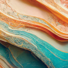 Carregar imagem no visualizador da galeria, Colorful Marble Slate Wallpaper Mural. #6737