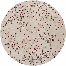 Load image into Gallery viewer, Elsu Beige&Burgandy Wool Rug