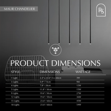 Carregar imagem no visualizador da galeria, Maur Chandelier