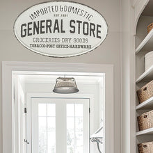 Carregar imagem no visualizador da galeria, Distressed Metal General Store Sign