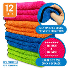 Load image into Gallery viewer, Microfiber Cloth Set 12Pk
