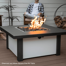 Carregar imagem no visualizador da galeria, Modern Blaze 42-Inch Square Fire Pit Table (SAFTS4624ST)