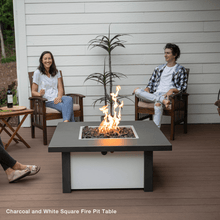 Carregar imagem no visualizador da galeria, Modern Blaze 42-Inch Square Fire Pit Table (SAFTS4624ST)