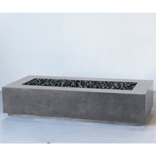 Carregar imagem no visualizador da galeria, Modern Blaze Lumera Linear Concrete Fire Pit Table
