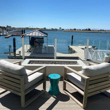 Carregar imagem no visualizador da galeria, Modern Blaze Lumera Linear Concrete Fire Pit Table