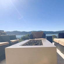 Carregar imagem no visualizador da galeria, Modern Blaze Lumera Linear Concrete Fire Pit Table
