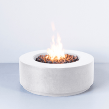 Carregar imagem no visualizador da galeria, Modern Blaze Oblica Round Concrete Fire Pit Table