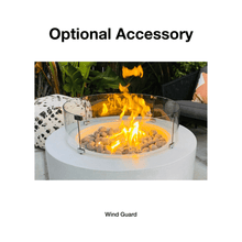 Carregar imagem no visualizador da galeria, Modern Blaze Oblica Round Concrete Fire Pit Table