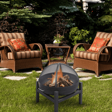 Load image into Gallery viewer, Modern Blaze Round Steel Fire Pit