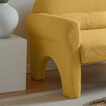 Carregar imagem no visualizador da galeria, Modern Lambs Wool Fabric Loveseat for Living Room