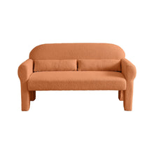 Carregar imagem no visualizador da galeria, Modern Lambs Wool Fabric Loveseat for Living Room