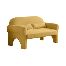 Carregar imagem no visualizador da galeria, Modern Lambs Wool Fabric Loveseat for Living Room