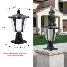 Carregar imagem no visualizador da galeria, Modern Solar LED Lights with Adjustable Brightness for Pillars
