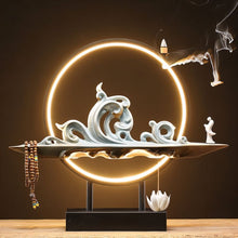 Load image into Gallery viewer, Moonlit Incense Burner Table Lamp