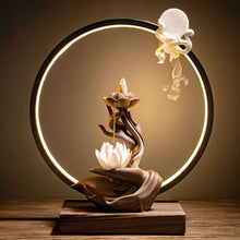 Load image into Gallery viewer, Moonlit Incense Burner Table Lamp