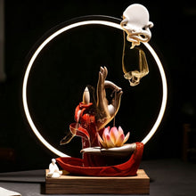 Load image into Gallery viewer, Moonlit Incense Burner Table Lamp