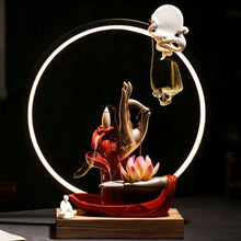 Load image into Gallery viewer, Moonlit Incense Burner Table Lamp