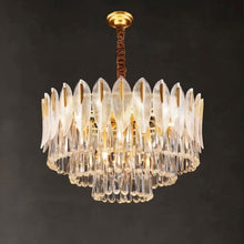 Carregar imagem no visualizador da galeria, Nehora Round Crystal Chandelier