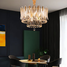 Carregar imagem no visualizador da galeria, Nehora Round Crystal Chandelier