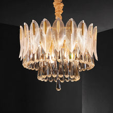 Carregar imagem no visualizador da galeria, Nehora Round Crystal Chandelier