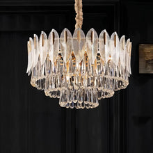 Carregar imagem no visualizador da galeria, Nehora Round Crystal Chandelier