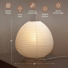 Carregar imagem no visualizador da galeria, Nogy Mini Paper Lamp • Rice Paper Table Lamp (Mini)
