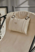 Cargar imagen en el visor de la galería, Faux Leather Folding Chair Metal Frame Off White