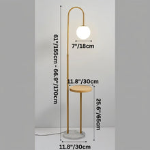 Carregar imagem no visualizador da galeria, Okul Floor Lamp With Smart Side Table
