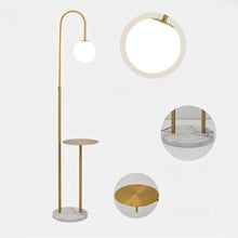 Carregar imagem no visualizador da galeria, Okul Floor Lamp With Smart Side Table
