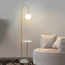 Carregar imagem no visualizador da galeria, Okul Floor Lamp With Smart Side Table