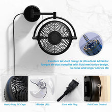 Carregar imagem no visualizador da galeria, 13" Industrial Bathroom Ceiling Fan with Pull Chain