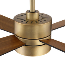 Carregar imagem no visualizador da galeria, 52" Bucholz Industrial Ceiling Fan with Dimmable LED Light