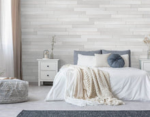 Cargar imagen en el visor de la galería, Classic Originals 1/4 in. x 5.1 in. Real Wood Easy Install Wall Panels - Glacier (20 Sq. Ft.)