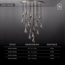 Carregar imagem no visualizador da galeria, Pulcher Glass Tears Chandelier