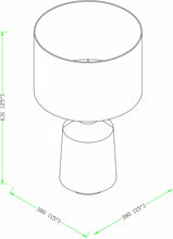 Carregar imagem no visualizador da galeria, Quezon Beige Resin Table Lamp