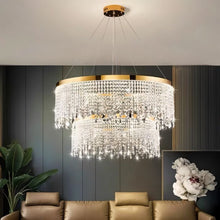 Carregar imagem no visualizador da galeria, Rexana Crystal Tiered Chandelier
