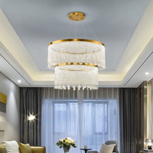 Carregar imagem no visualizador da galeria, Rexana Crystal Tiered Chandelier