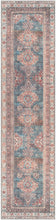 Carregar imagem no visualizador da galeria, Baltinglass Rust & Blue Washable Area Rug - Clearance